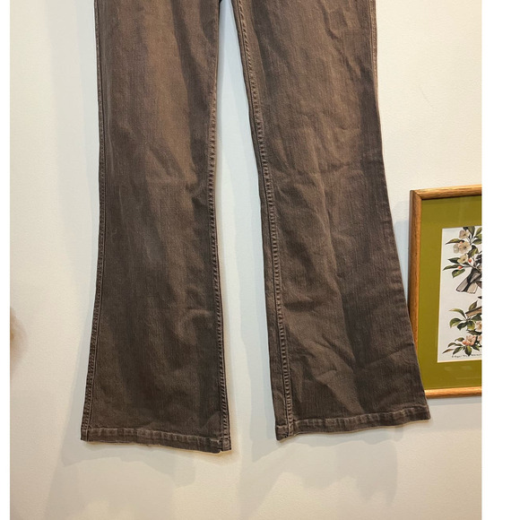 Level 99 Denim Flare Grey Distressed Mid Rise Jean Size 28 - Picture 4 of 7